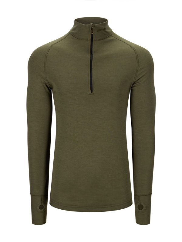 Brynje Tactical Arctic Zip Polo 3/4 neck Olivengrønn