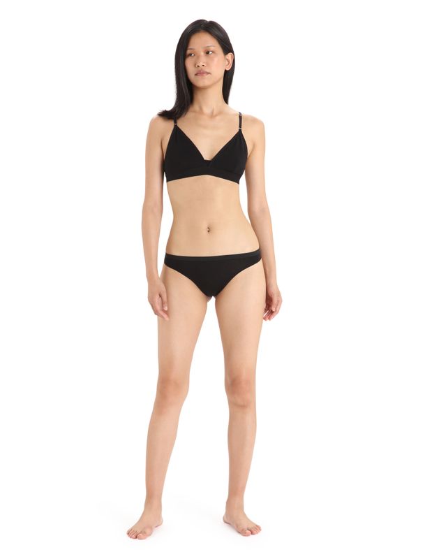 Women's Merino Siren Thong Black