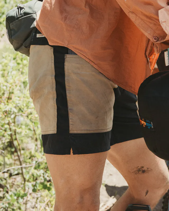 7Incher Field Shorts Mens Faded Navy/Tan