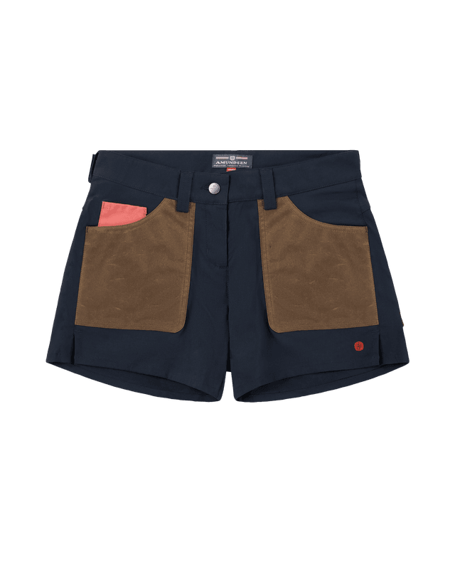 5Incher Field Shorts Womens Faded Navy/Tan