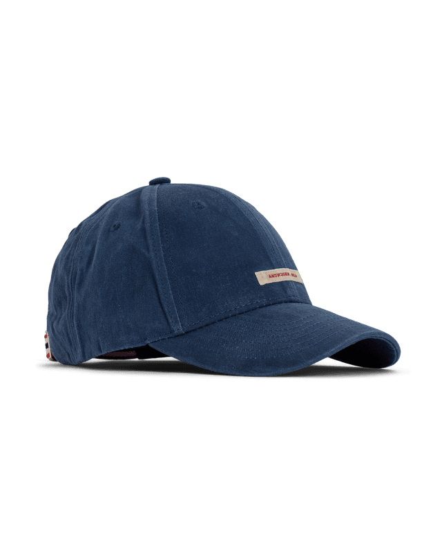 Waxed Cotton Cap Faded Navy/Patch