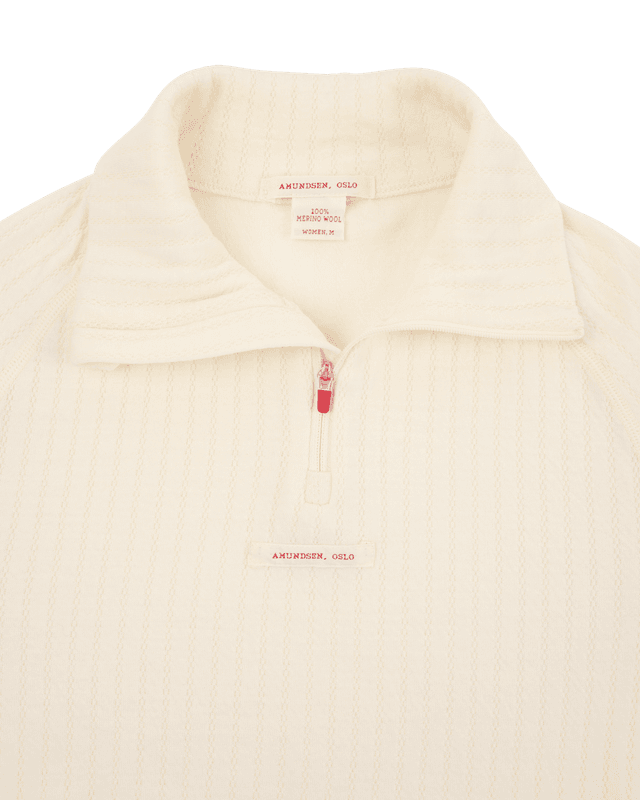 Amundsen Hero's Hide Half Zip Womens Natural