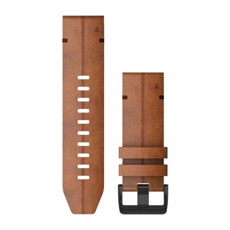 Garmin QuickFit® 22 Watch Bands, Chestnut Leather