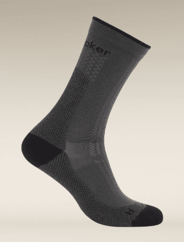Men's Merino Hike+ Ultralight Crew Socks Black/Obsidian