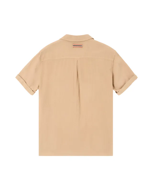 Traveller’s Linen SS Mens 625 Khaki