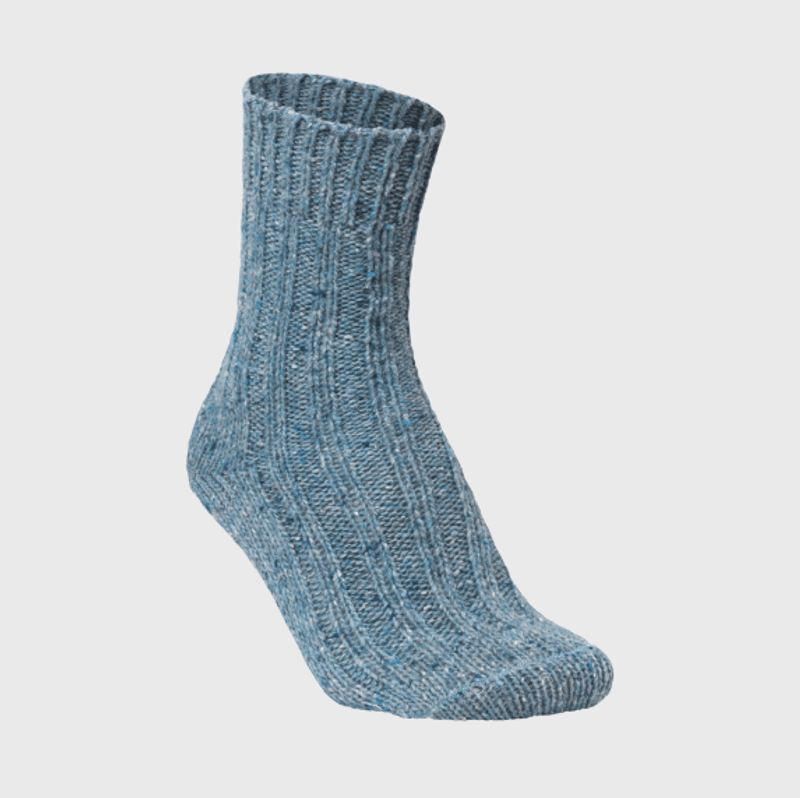 Calzini Socks Rib Soft 581 Wool Mix Light Blue 