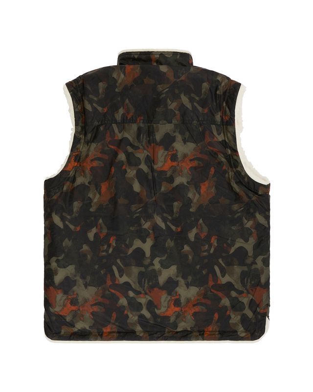HARVESTER REVERSO WAXED VEST UNISEX 231 Kelp Camo