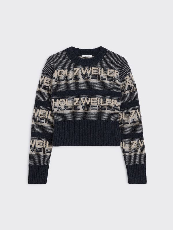 Holzweiler Ski Cropped Crewneck Women's Dk. Grey