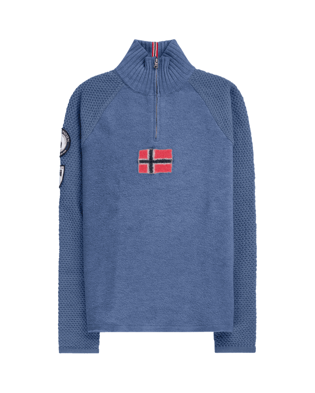 BOILED SKI SWEATER M´s FLAG 535 Denim Blue
