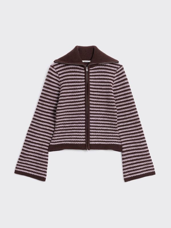 Holzweiler Lilla Stripe Cardigan Women's Brown Mix