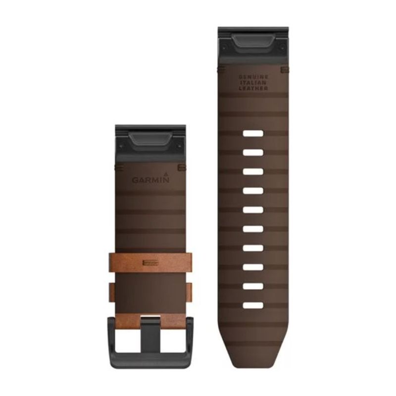 Garmin QuickFit® 26 Watch Bands, Chestnut Leather