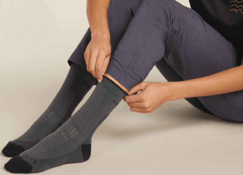 Men's Merino Hike+ Ultralight Crew Socks Black/Obsidian