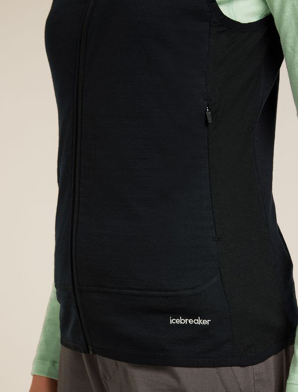  Women's Merino Blend 300 RealFleece Descender Vest Black