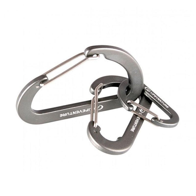 Lifeventure Karabiners 3 Pack Assorted