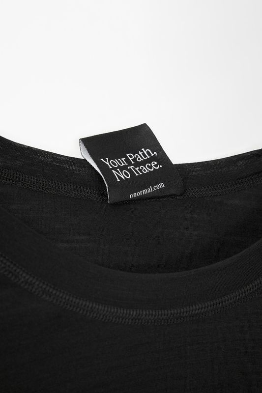 NNormal Womens Merino Long Sleeve T-shirt Black